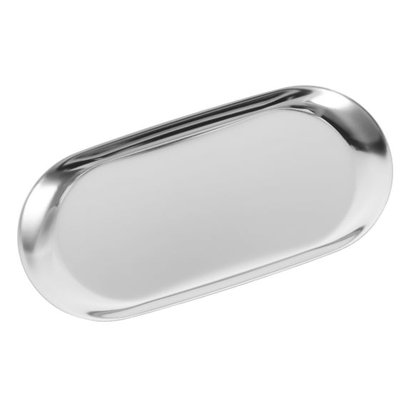 HOMEMAXS Stainless Steel Tip Tray for Home Use Versatile and Silver 12.5 x 8.25 Inches