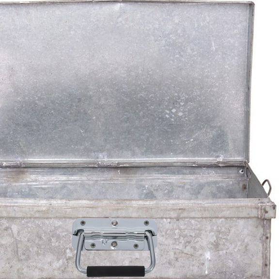 Stainless Steel Tool Box Foldable Case Handle Folding Silver