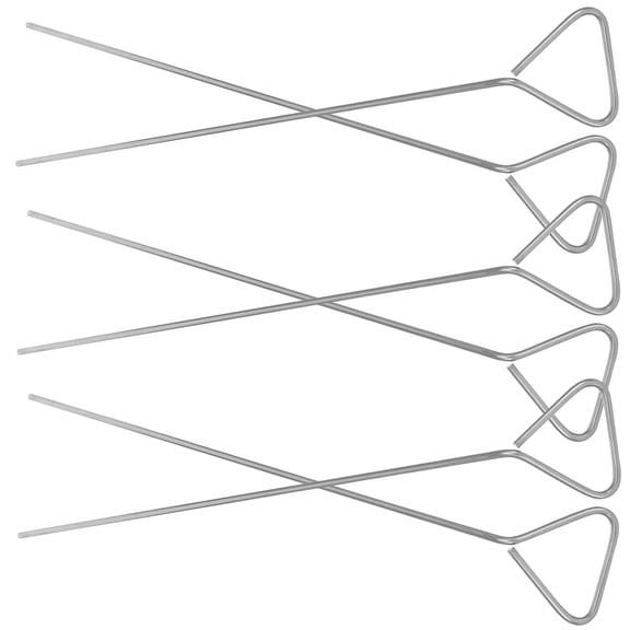 WEUVEB Triangle Coating Rods Stainless Steel Lab Tool Silver Durable and Reliable 6Pcs