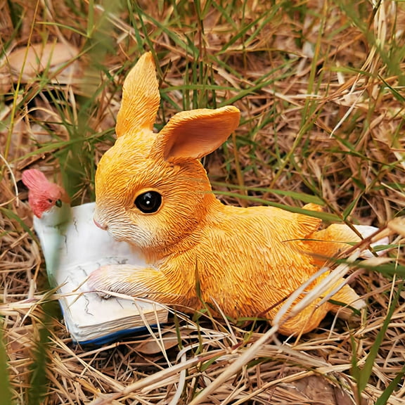 Statues Resin Rabbit Ornament Courtyard Decor