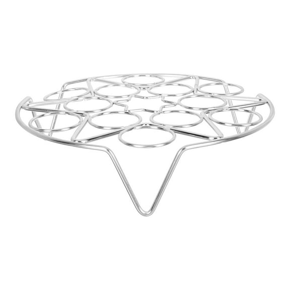 Stainless Steel Multifunction Egg Rack for Kitchen Use Silver Wellmade 6.3 Inches