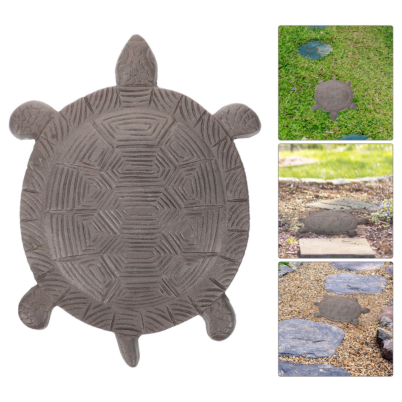 HOMEMAXS Stepping Stones for Garden Walkway Decorative Outdoor Turtle ...