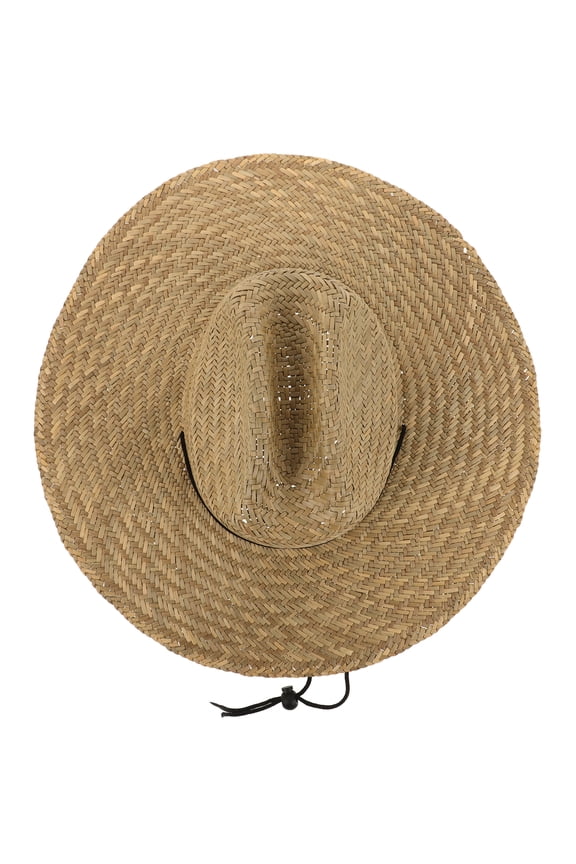 Khaki Straw Sun Hat for Men and Women with Wide Brim for Maximum UV Protection and Stylish Look