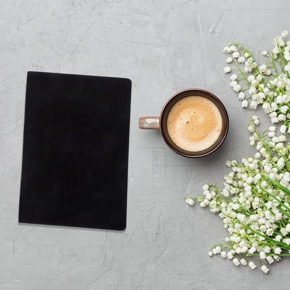 Study Academic Agenda Book Student Planner Staff Planner Office 21X14.5CM Black