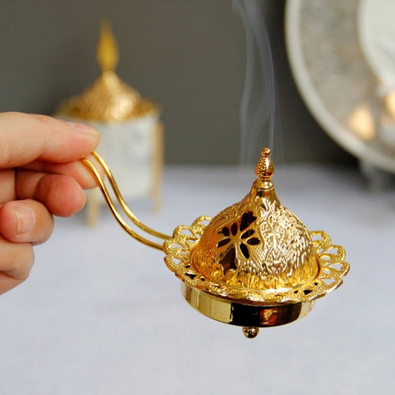 IFANLANDOR Candlestick Holders Metal Golden Family Bedroom 1Pack 4.9x2.7in