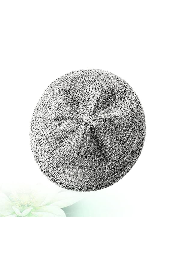 Style Straw Beret French Hat Cotton and Linen Travel Miss