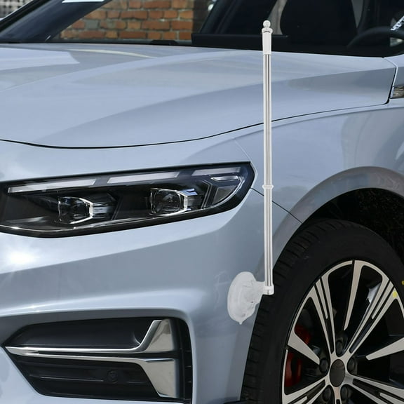 HOMEMAXS Suction Cup Flagpole Holder for Cars Truck and RVs Vehicle Flagpole Mount for Parades and Events Suction Cup Flagpole Base