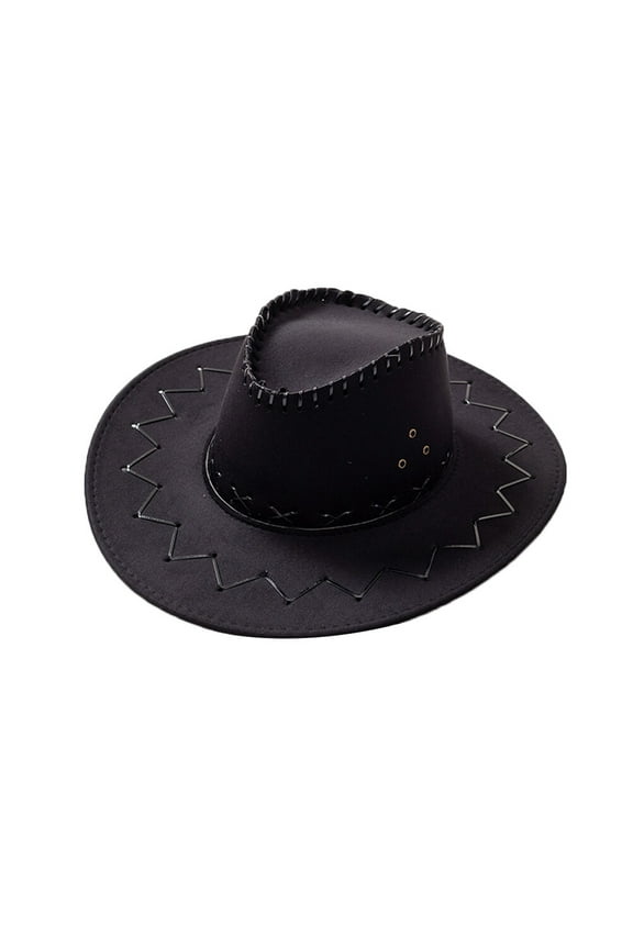 Cowboy Straw Hat Wide Brim UV Protection Unisex Women Fishing 1Pcs