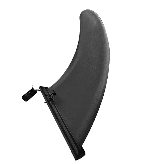 Minkissy Black Fish Fin Shape Surfboard Fin for Board, 1 Pack, Size 8.5 x 7.1 x 1.3 Inches