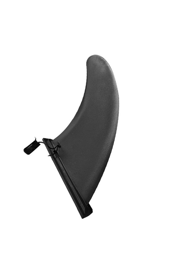 Black Fish Fin Shape Surfboard Fin for Board, 1 Pack, Size 8.5 x 7.1 x 1.3 Inches