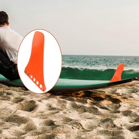 OULII Surfboard Fin Orange 1Pack For Paddle Board
