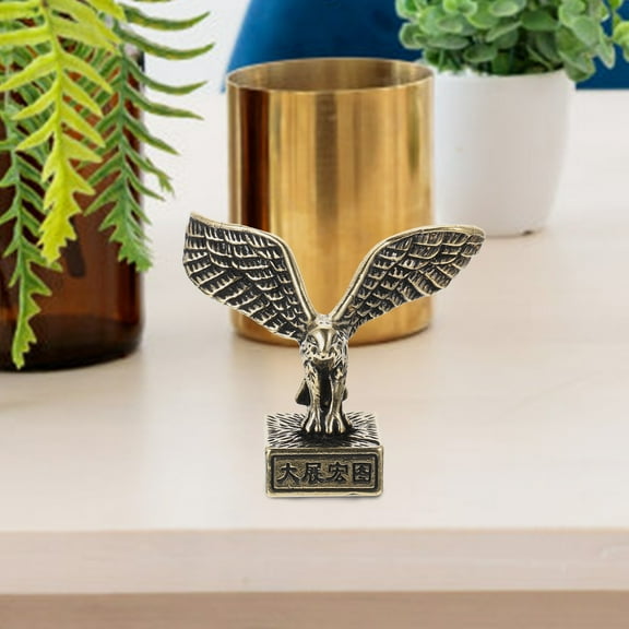 HOMEMAXS Tabletop Animal Decor Eagle Decoration Statue Wall for Home Office