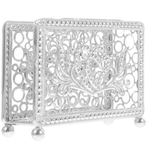 VERDANVERSE Freestanding Napkin Holder Napkin Storage Silver 1Set