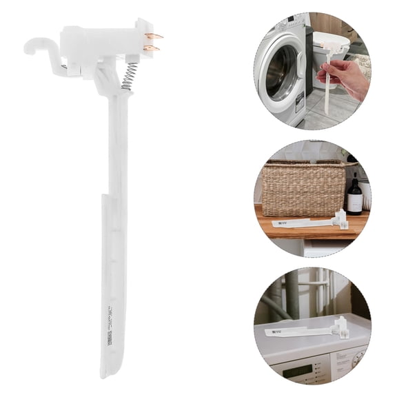 HOMEMAXS Washing Machine Door Cover Switch for Lighting White Plastic Reliable Easy to Install