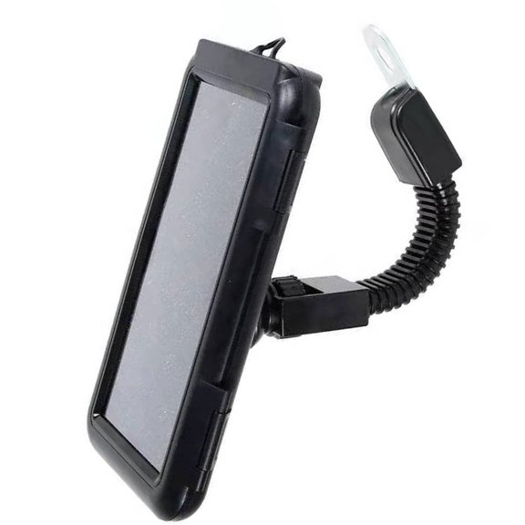 HOMEMAXS Taper Accessories Bearings Bike Stand Phone Mount for Motorcycle 16.5X10CM Black