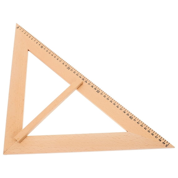 HOMEMAXS Wood Measuring Ruler for Home Use Light Brown Reusable ...