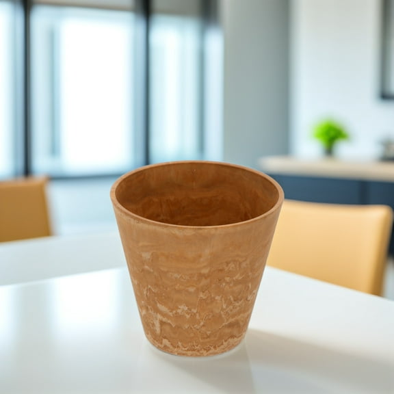 HOMEMAXS  Terracotta Outdoor Planter Pots Plastic Flower Tabletop