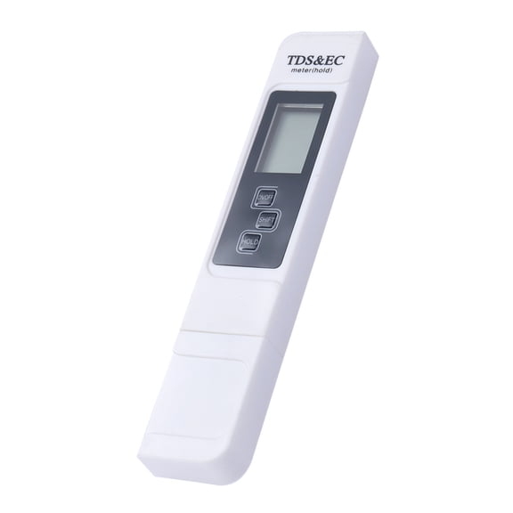 Tester for Quality Detection with EC Temperature in One Portable meter White Plastic and Metal 09999 ppm