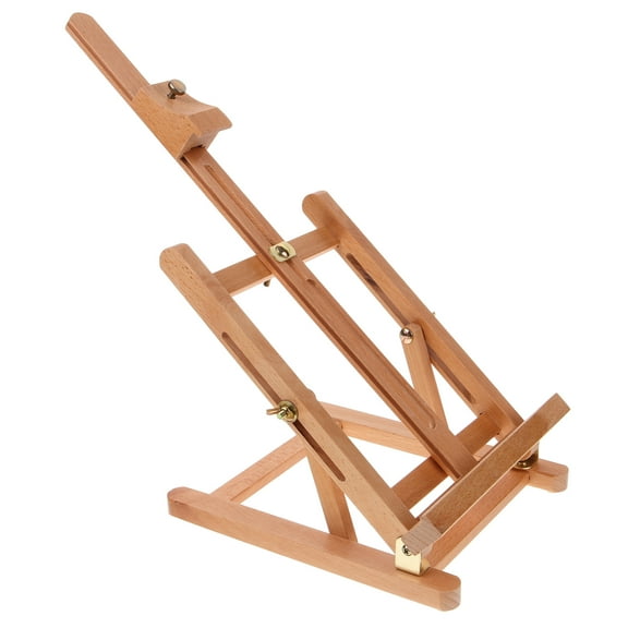 Wood Painting Easel Stand for Drawing Display with Khaki Color Lightweight and Durable