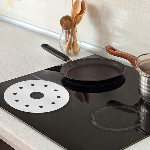 HOMEMAXS Thermal Guide Plate for Kitchen Stainless Steel Heat Conduction Sheet Easy to Clean 2 Pieces
