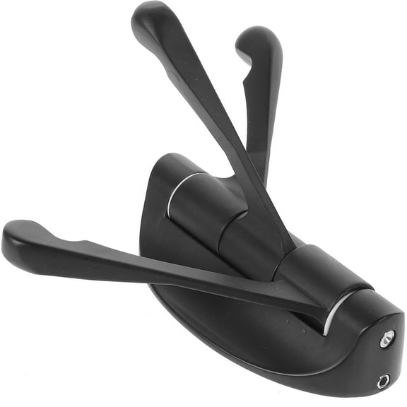 HOMEMAXS Three Towel Metal Hook Additional Storage Space Hook 9.5x9x2.5cm Black