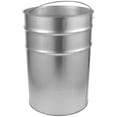 thumbnail image 1 of HOMEMAXS  Tin Trash Can with Lid Barbed Wire Metal Lidless Purple Large, 1 of 8