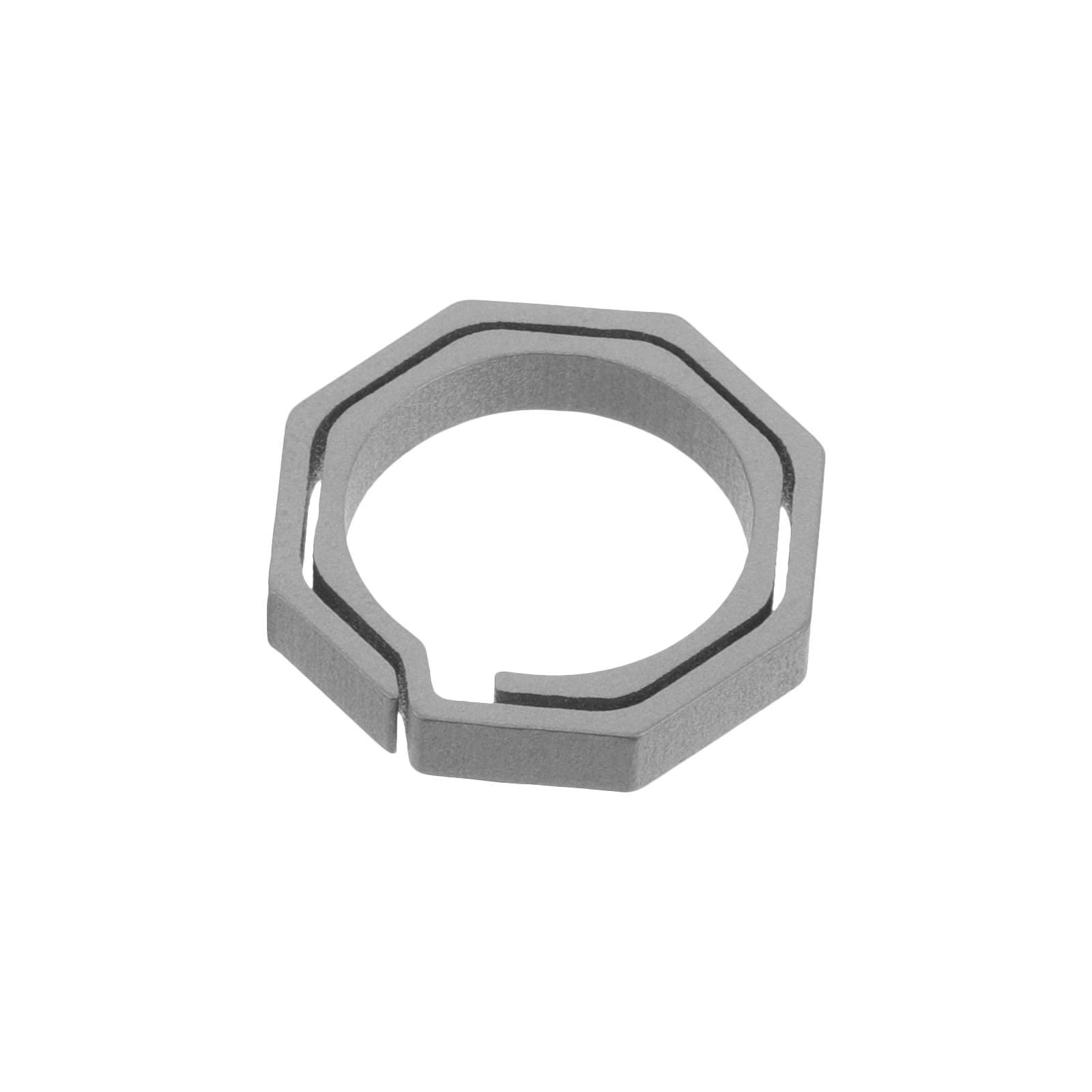 Titanium Alloy Keychain Rattlesnake Octagon Key Ring Belt Clip Outdoor ...