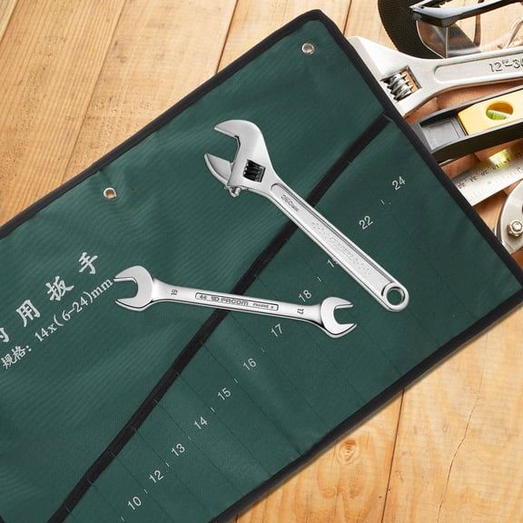 Tool Bag Wrench Storage Bag Spanner Storage Bag 54.00X35.00X0.20CM Green