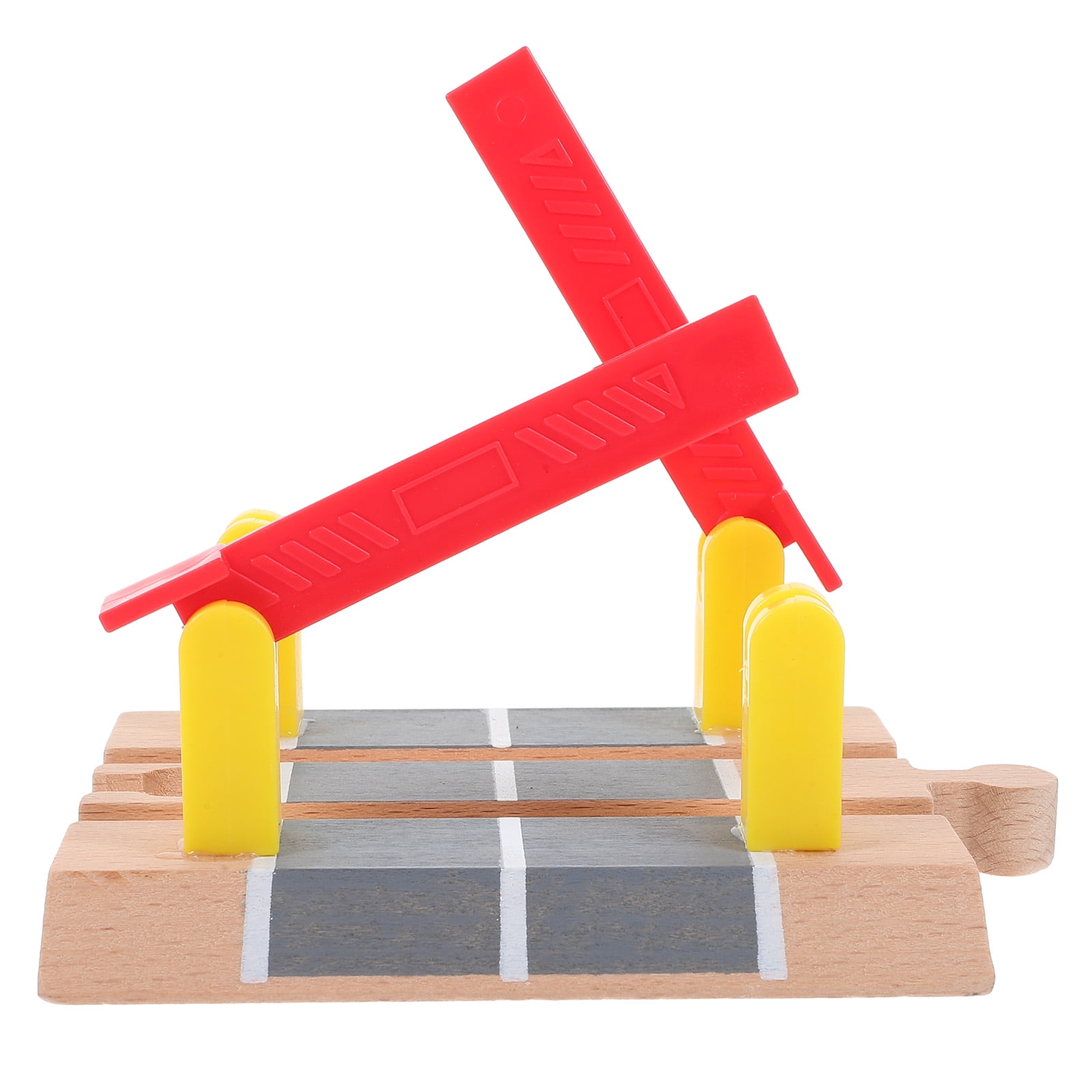 HOMEMAXS Train Road Block Plaything Train Track Road Blocks Educational Railing Barrier Model