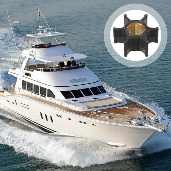 HOMEMAXS  Transfer Pump Impeller Replacement Bilge Can Aquarium Black