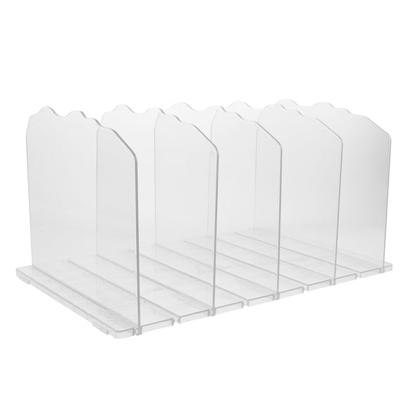 HOMEMAXS Transparent ABS Handbag Storage Organizer for Closet with Compartment Stand 7.87"x15.75"