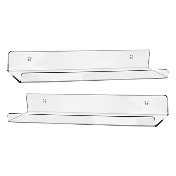 VERDANVERSE Shower Racks Storage Holder Simple Style Acrylic 2Pcs For Bathroom Use