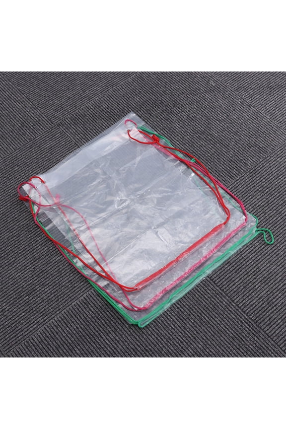 Transparent Drawstring Bag for Storage Use Made of PE Material Big Enough for Travel and Sports 12x15 inches