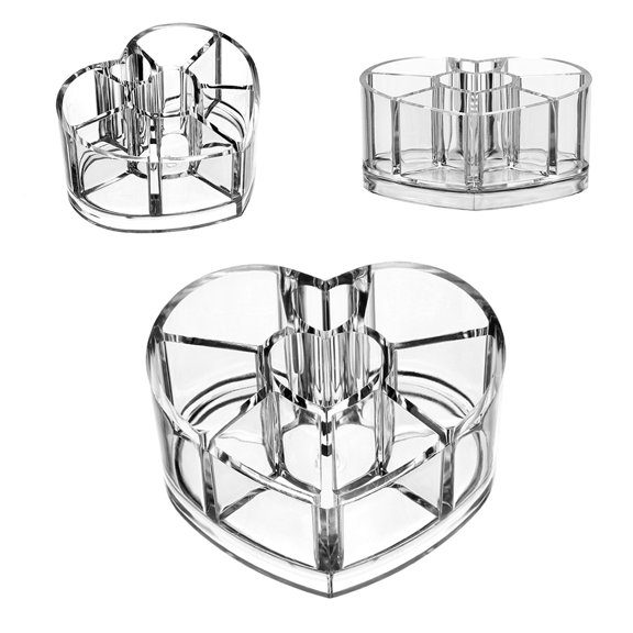 VERDANVERSE Beauty Cases for Makeup Simple Cosmetics Organiser Box Transparent 1Pack