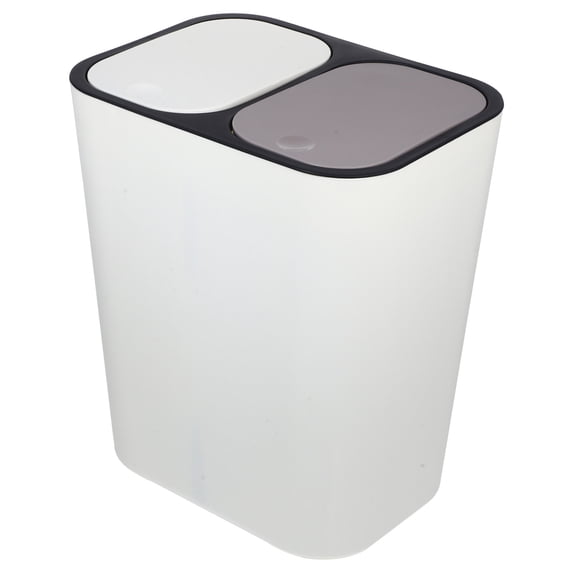 Multiple Compartment Bucket HOMEMAXS Dual Compartment Trash Can with Separate Dry and Wet Waste ...