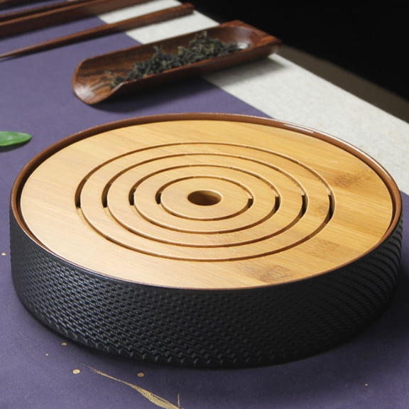 Minkissy Decorative Ceramic Tray For Dining Room 1Pcs 9.6X9.6X1.9In