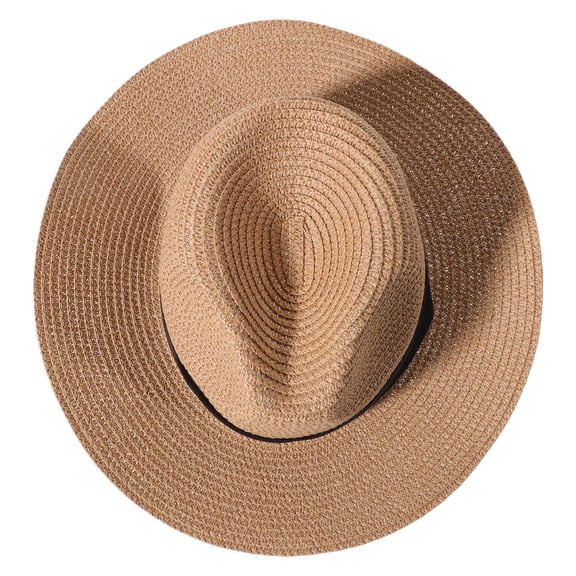 Minkissy women beach hat Bucket Hat Casual Straw Sun Protection Women Beach Party 1Pcs
