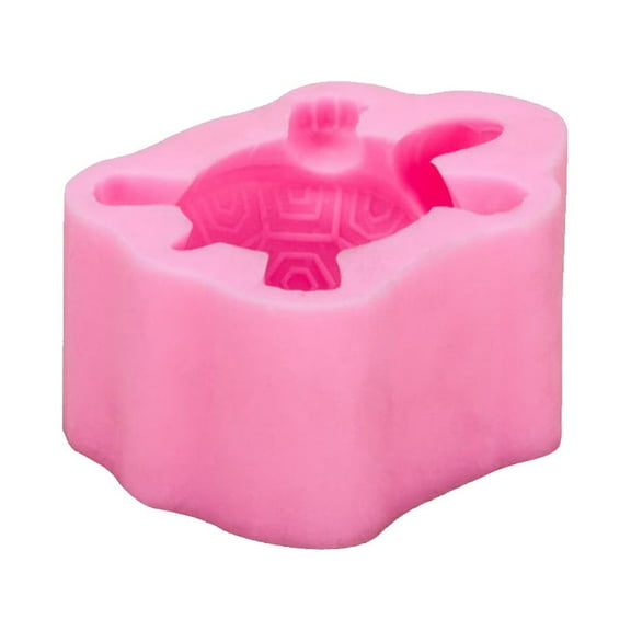 Turtle Shaped Silicone Molds Cake Decorating Tools Bakeware Cupcake Dessert Chocolate Fondant Mold (Pink)