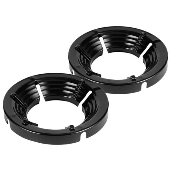 Universal Windproof Wok Ring for Gas Stove Enamel Coated Pot Holder with Heat Concentration and Stable Support Black 2PCS