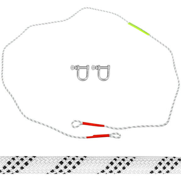 Heavy Duty Tow Rope with Hooks for Car Trailer Recovery Made of Strong Steel Iron and Nylon 3t