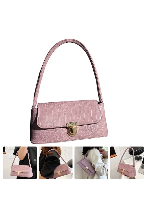 Work And Shopping Bag Single Shoulder Bag Violet 1Pack