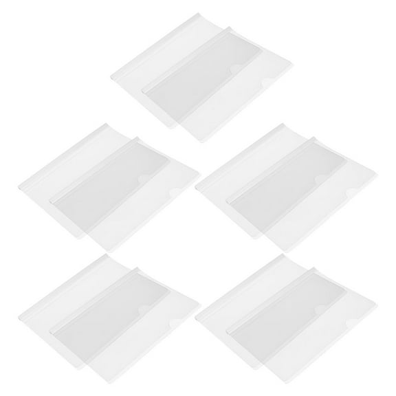 HOMEMAXS WORGEOUS 10Pcs Binding Bars with Slide Grip for Report Cover Binder Sliding Bar Booking Material