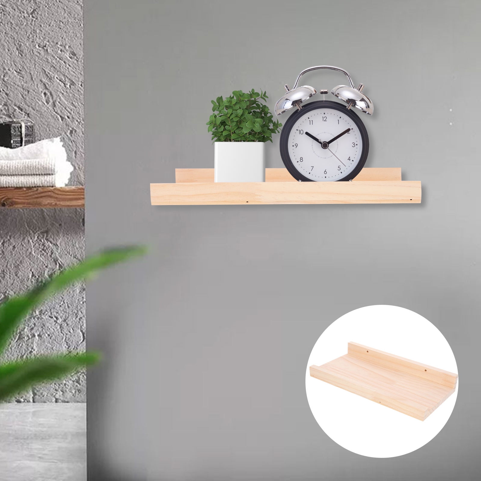 Wall Holder Shelf Rustic Style Floating Shelves for Hanging - Walmart.com