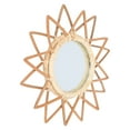 thumbnail image 1 of Minkissy Vintage Star Shaped Rattan Mirror Living Room Decoration 1 Pc 12.2x12.2in, 1 of 8