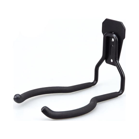 Wall Mounted Hanging Storage Iron Hook Balcony Garage Storeroom Hanger Durable Sundries Holder Organizer (Black)