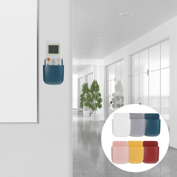 HOMEMAXS Wall Mounted Storage Racks for TV Controllers with ABS Material and Charging Port Design Assorted Color