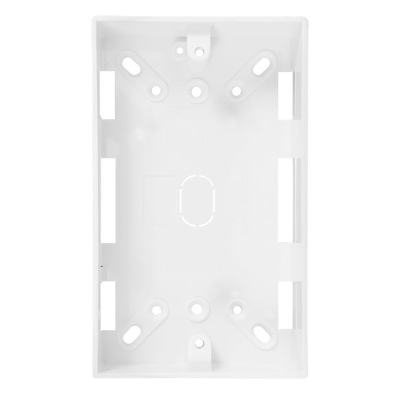 OULII Thickened White Floor Socket Box for Cable Management Durable Plastic Electrical Box