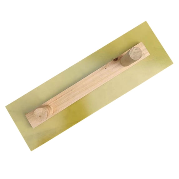 HOMEMAXS Wall Plastering Tool Drywall Smoothing Spatula for Home Use Comfortable Grip Lightweight Plastic Wood Brown