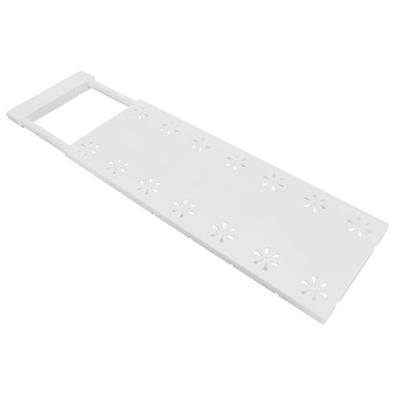 HOMEMAXS Wardrobe Partition Layered Rack Cabinet Telescopic Storage Compartment Bins Pantry Shelf White