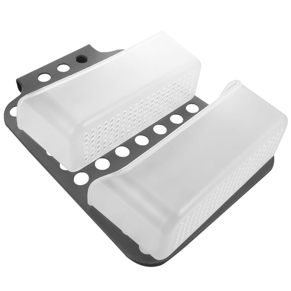 HOMEMAXS Washing Basket Double Storage Basket 35.00X25.00X8.50CM